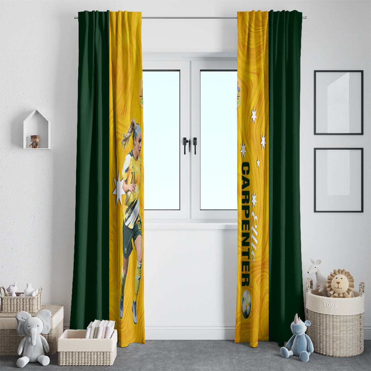 australia-soccer-window-curtain-ellie-carpenter-matildas-gold-version