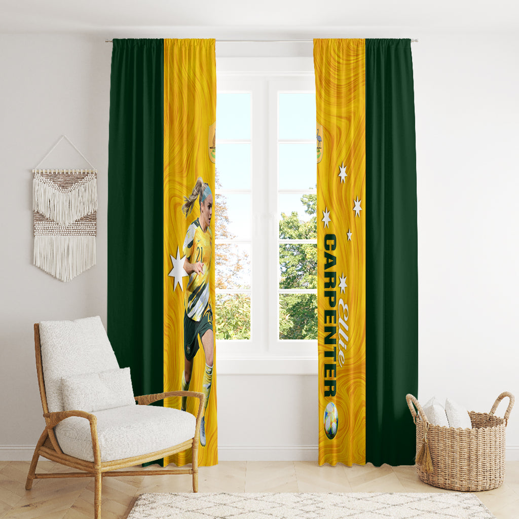 australia-soccer-window-curtain-ellie-carpenter-matildas-gold-version