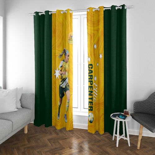 australia-soccer-window-curtain-ellie-carpenter-matildas-gold-version