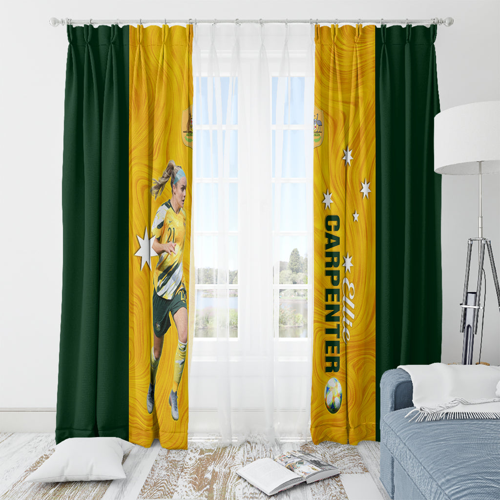 australia-soccer-window-curtain-ellie-carpenter-matildas-gold-version