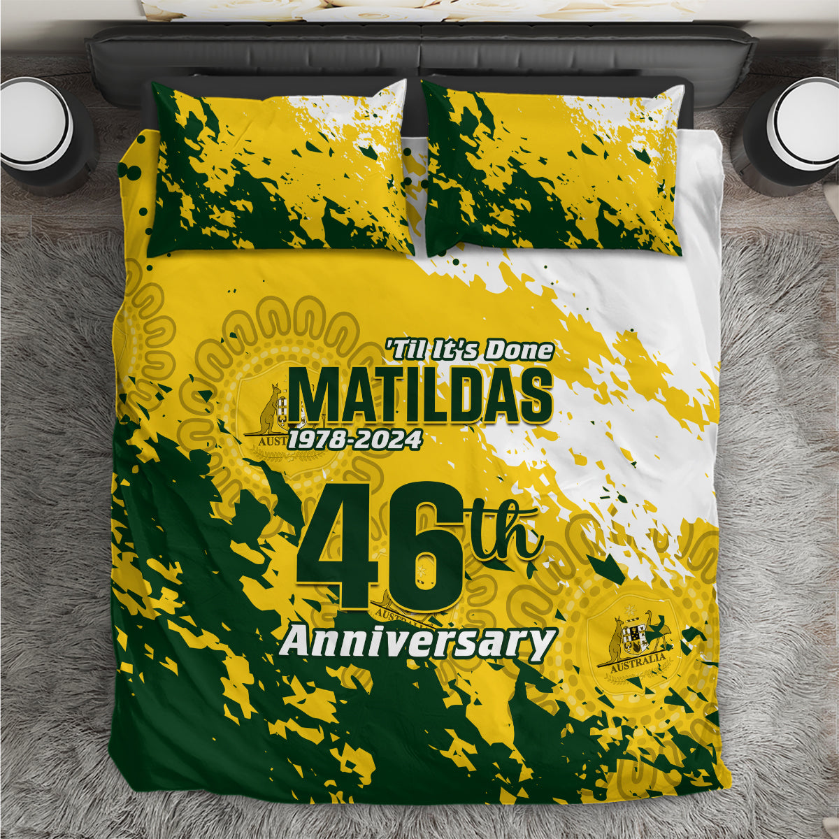 australia-soccer-bedding-set-til-its-done-matildas-2024-happy-46th-anniversary