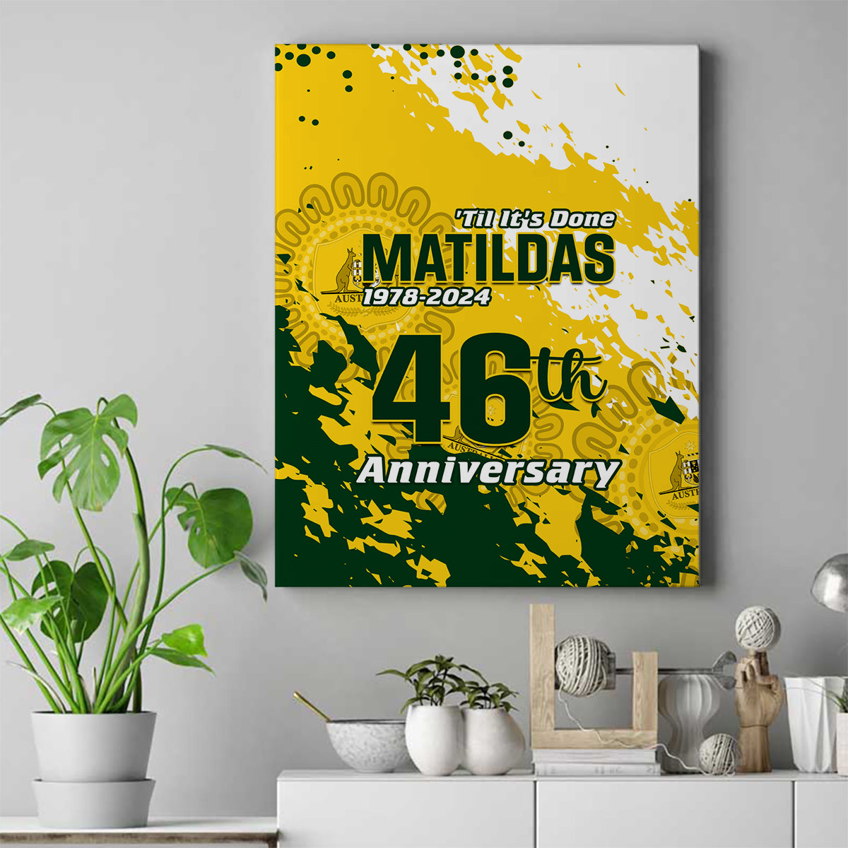 australia-soccer-canvas-wall-art-til-its-done-matildas-2024-happy-46th-anniversary