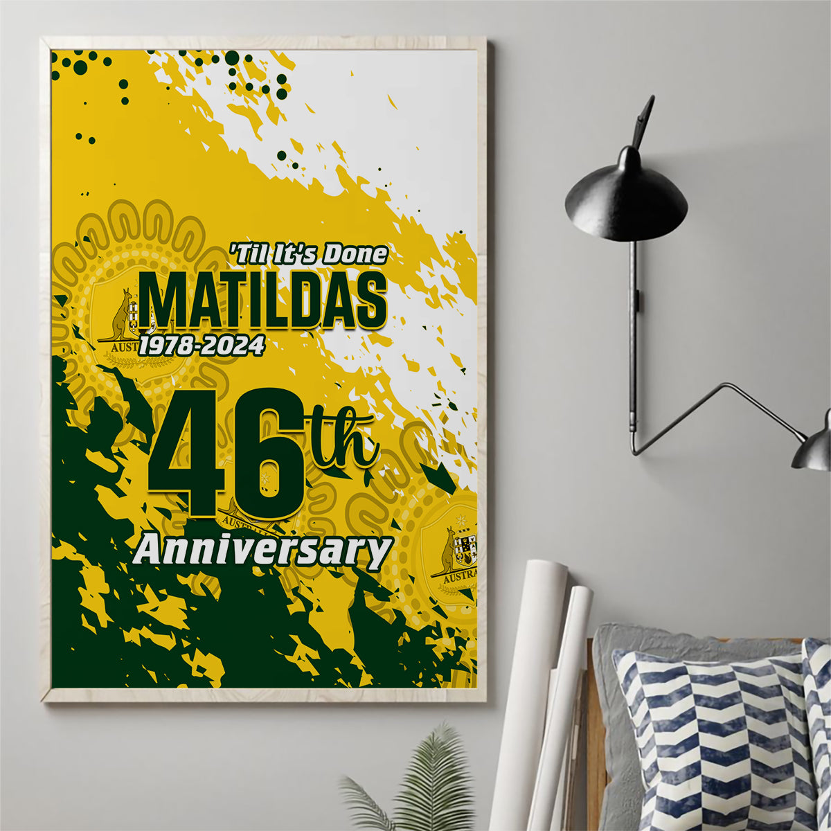 australia-soccer-canvas-wall-art-til-its-done-matildas-2024-happy-46th-anniversary