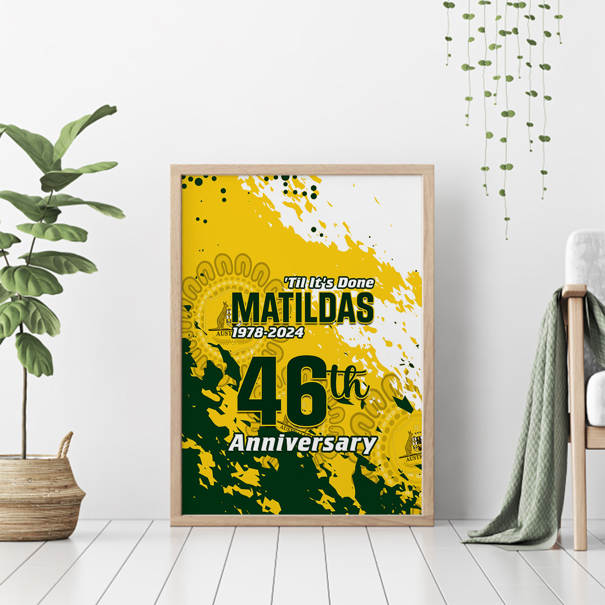 australia-soccer-canvas-wall-art-til-its-done-matildas-2024-happy-46th-anniversary