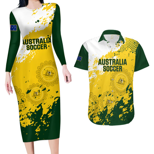 australia-soccer-couples-matching-long-sleeve-bodycon-dress-and-hawaiian-shirt-til-its-done-matildas-2024-happy-46th-anniversary