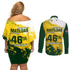 australia-soccer-couples-matching-off-shoulder-short-dress-and-long-sleeve-button-shirt-til-its-done-matildas-2024-happy-46th-anniversary