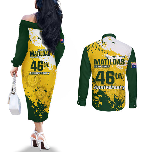 australia-soccer-couples-matching-off-the-shoulder-long-sleeve-dress-and-long-sleeve-button-shirt-til-its-done-matildas-2024-happy-46th-anniversary