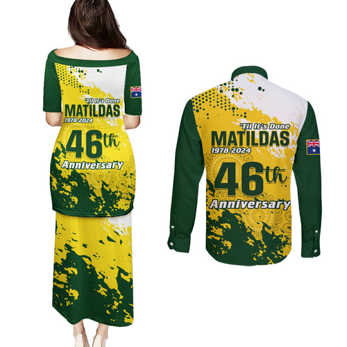australia-soccer-couples-matching-puletasi-and-long-sleeve-button-shirt-til-its-done-matildas-2024-happy-46th-anniversary