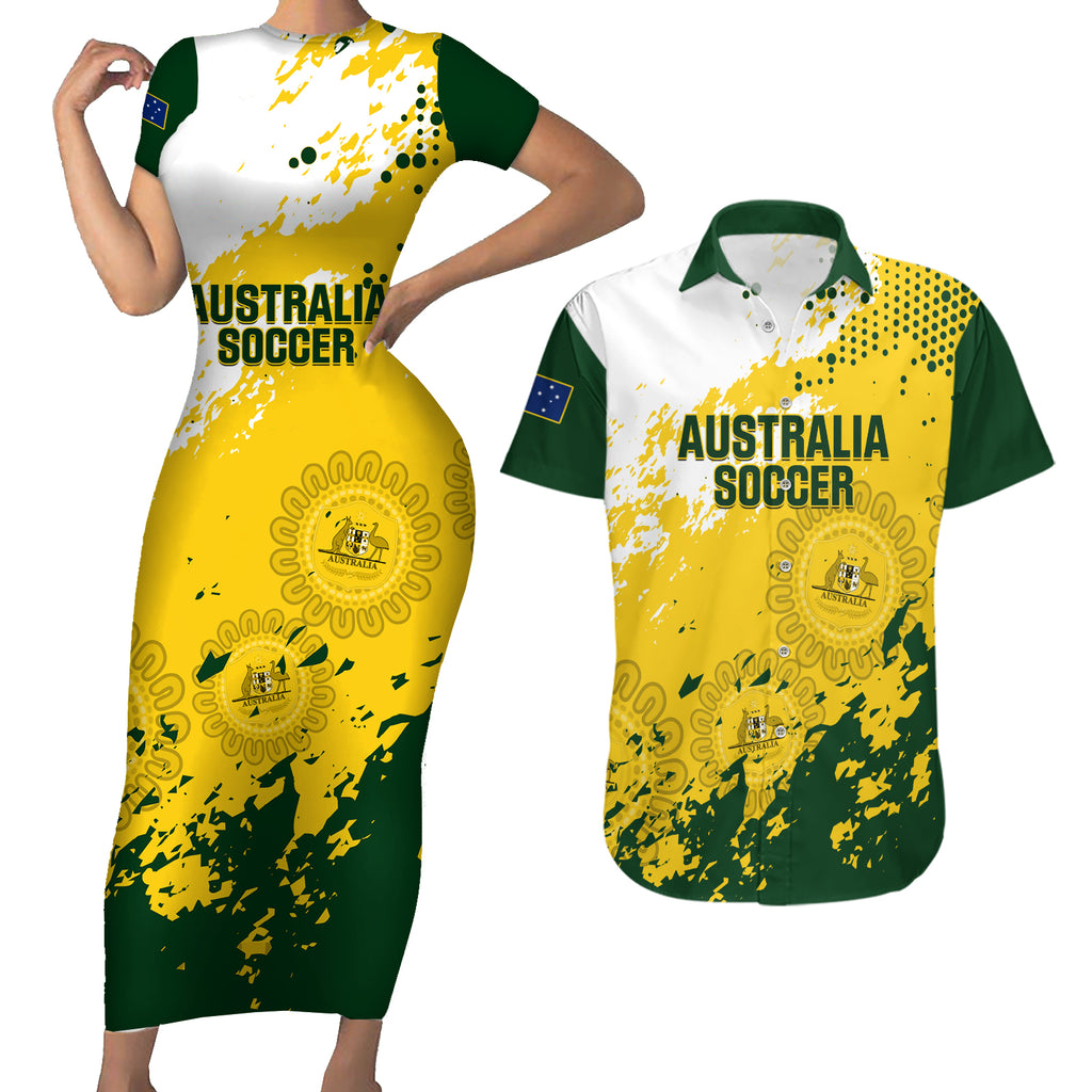 australia-soccer-couples-matching-short-sleeve-bodycon-dress-and-hawaiian-shirt-til-its-done-matildas-2024-happy-46th-anniversary