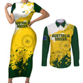 australia-soccer-couples-matching-short-sleeve-bodycon-dress-and-long-sleeve-button-shirt-til-its-done-matildas-2024-happy-46th-anniversary