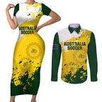 australia-soccer-couples-matching-short-sleeve-bodycon-dress-and-long-sleeve-button-shirt-til-its-done-matildas-2024-happy-46th-anniversary