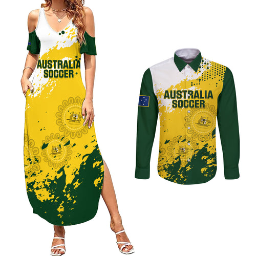 australia-soccer-couples-matching-summer-maxi-dress-and-long-sleeve-button-shirt-til-its-done-matildas-2024-happy-46th-anniversary