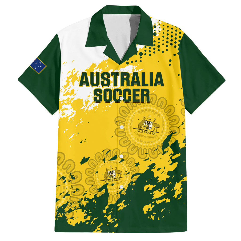 australia-soccer-family-matching-off-shoulder-short-dress-and-hawaiian-shirt-til-its-done-matildas-2024-happy-46th-anniversary