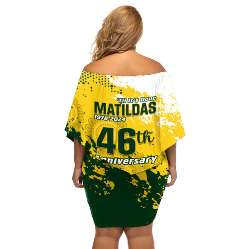 australia-soccer-family-matching-off-shoulder-short-dress-and-hawaiian-shirt-til-its-done-matildas-2024-happy-46th-anniversary