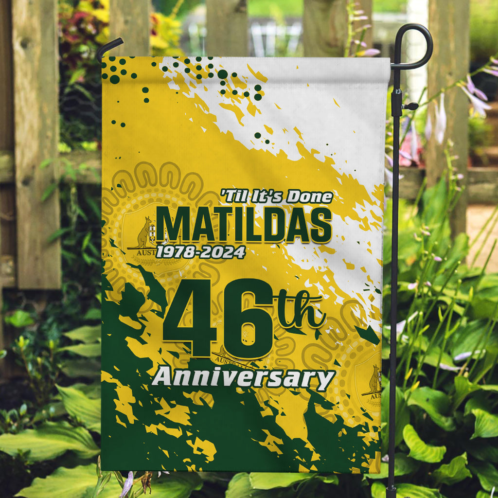 australia-soccer-garden-flag-til-its-done-matildas-2024-happy-46th-anniversary