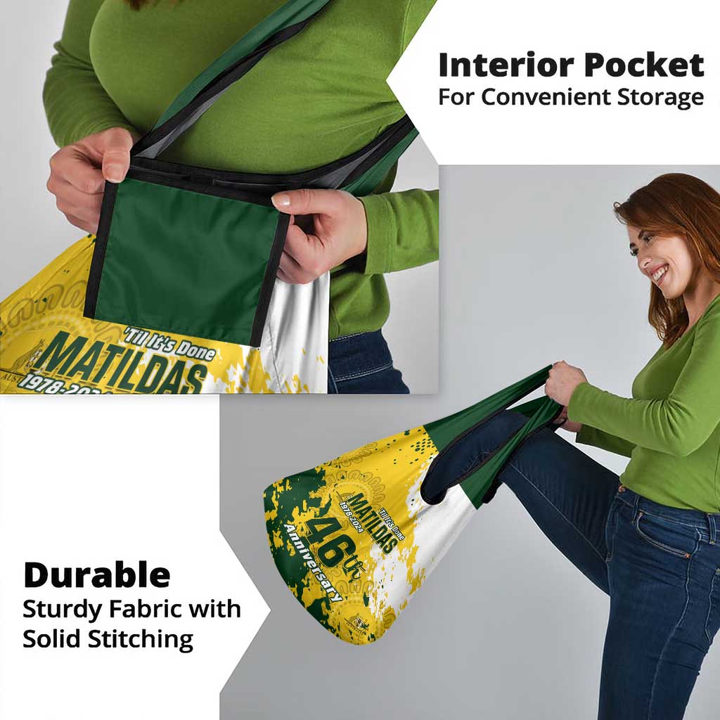Australia Soccer Grocery Bag Til Its Done Matildas 2024 Happy 46th Anniversary
