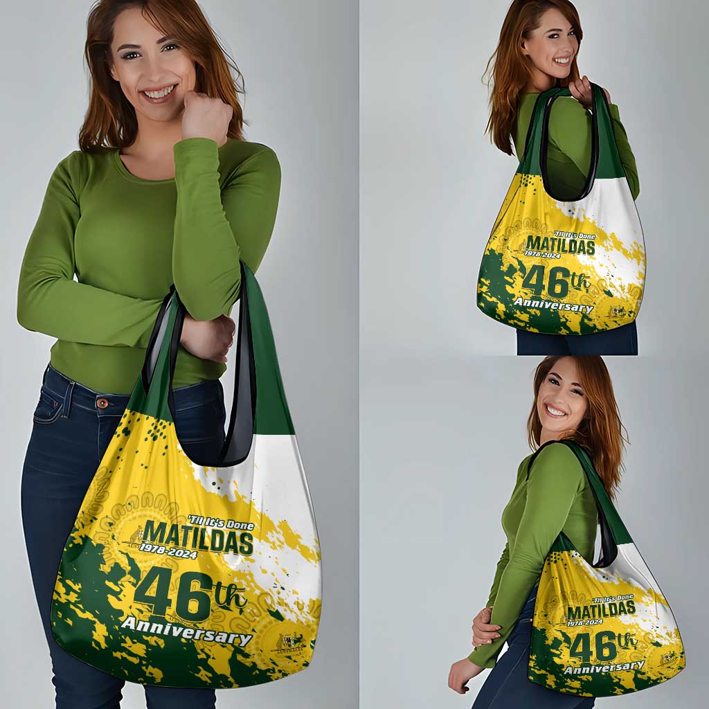 Australia Soccer Grocery Bag Til Its Done Matildas 2024 Happy 46th Anniversary