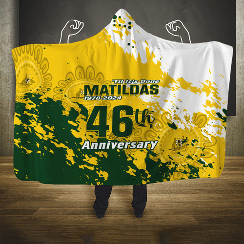australia-soccer-hooded-blanket-til-its-done-matildas-2024-happy-46th-anniversary