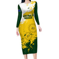 australia-soccer-long-sleeve-bodycon-dress-til-its-done-matildas-2024-happy-46th-anniversary