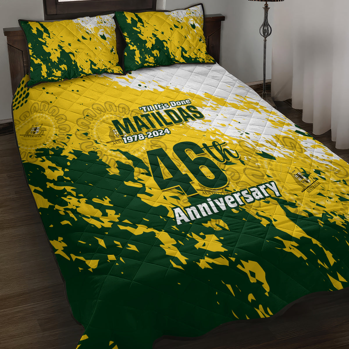 australia-soccer-quilt-bed-set-til-its-done-matildas-2024-happy-46th-anniversary