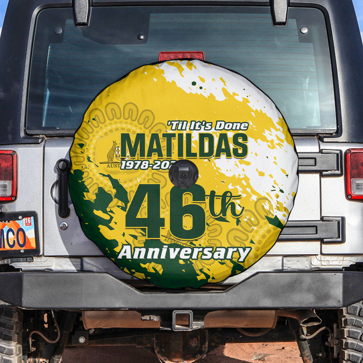 australia-soccer-spare-tire-cover-til-its-done-matildas-2024-happy-46th-anniversary
