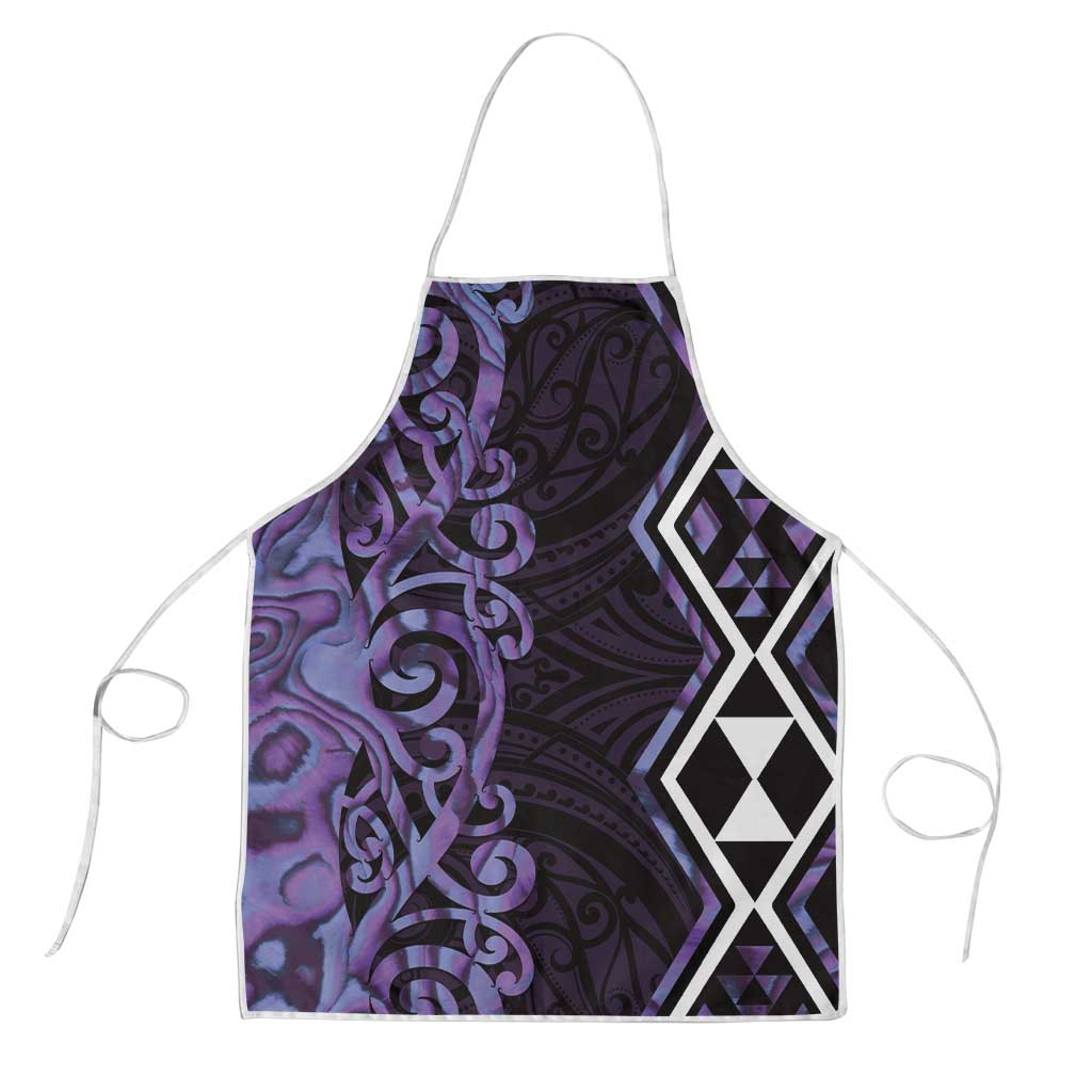 Purple Aotearoa Apron Taniko Motifs With Paua Shell Kowhaiwhai - Aussie Hoodie