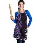 Purple Aotearoa Apron Taniko Motifs With Paua Shell Kowhaiwhai - Aussie Hoodie