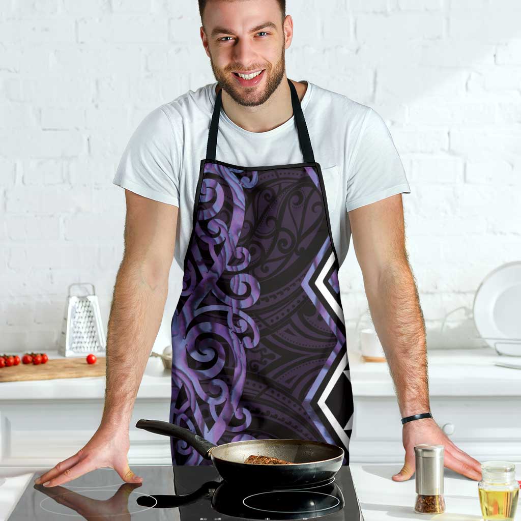 Purple Aotearoa Apron Taniko Motifs With Paua Shell Kowhaiwhai - Aussie Hoodie