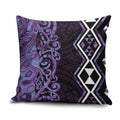 Purple Aotearoa Pillow Cover Taniko Motifs With Paua Shell Kowhaiwhai - Aussie Hoodie