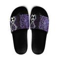 Purple Aotearoa Slide Sandals Taniko Motifs With Paua Shell Kowhaiwhai - Aussie Hoodie