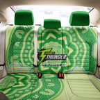 Custom BBL Thunder Cricket Back Car Seat Cover 2024 Aboriginal Art