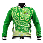 Custom BBL Thunder Cricket Baseball Jacket 2024 Aboriginal Art