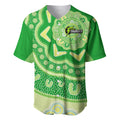 Custom BBL Thunder Cricket Baseball Jersey 2024 Aboriginal Art