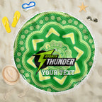 Custom BBL Thunder Cricket Beach Blanket 2024 Aboriginal Art
