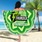 Custom BBL Thunder Cricket Beach Blanket 2024 Aboriginal Art