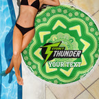 Custom BBL Thunder Cricket Beach Blanket 2024 Aboriginal Art