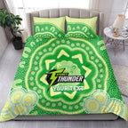 Custom BBL Thunder Cricket Bedding Set 2024 Aboriginal Art