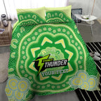 Custom BBL Thunder Cricket Bedding Set 2024 Aboriginal Art