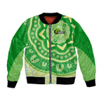 Custom BBL Thunder Cricket Bomber Jacket 2024 Aboriginal Art