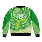 Custom BBL Thunder Cricket Bomber Jacket 2024 Aboriginal Art