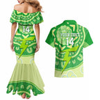 Custom BBL Thunder Cricket Couples Matching Mermaid Dress and Hawaiian Shirt 2024 Aboriginal Art