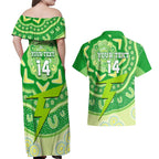 Custom BBL Thunder Cricket Couples Matching Off Shoulder Maxi Dress and Hawaiian Shirt 2024 Aboriginal Art