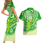 Custom BBL Thunder Cricket Couples Matching Short Sleeve Bodycon Dress and Hawaiian Shirt 2024 Aboriginal Art