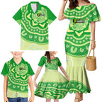 Custom BBL Thunder Cricket Family Matching Mermaid Dress and Hawaiian Shirt 2024 Aboriginal Art