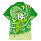 Custom BBL Thunder Cricket Family Matching Mermaid Dress and Hawaiian Shirt 2024 Aboriginal Art