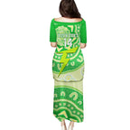 Custom BBL Thunder Cricket Family Matching Puletasi and Hawaiian Shirt 2024 Aboriginal Art