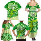Custom BBL Thunder Cricket Family Matching Summer Maxi Dress and Hawaiian Shirt 2024 Aboriginal Art