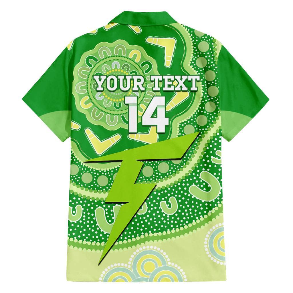 Custom BBL Thunder Cricket Family Matching Summer Maxi Dress and Hawaiian Shirt 2024 Aboriginal Art