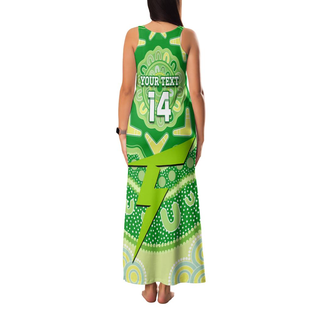 Custom BBL Thunder Cricket Family Matching Tank Maxi Dress and Hawaiian Shirt 2024 Aboriginal Art