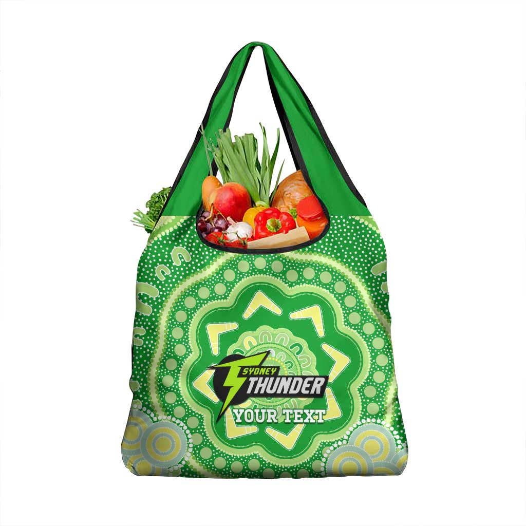 Custom BBL Thunder Cricket Grocery Bag 2024 Aboriginal Art